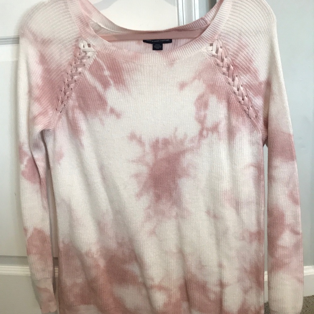 tie die sweater